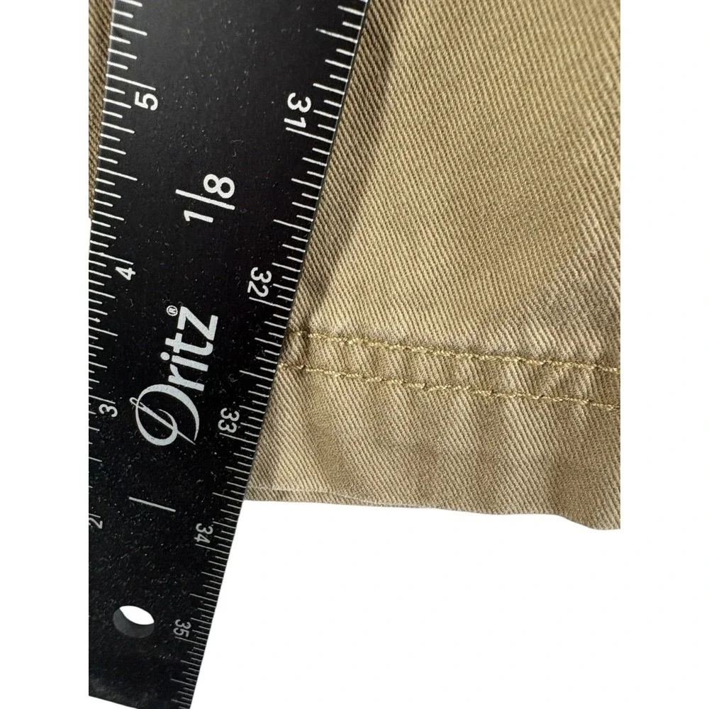 Levi's Authentic Loose Fit Straight Leg Cargo Pants Men 36x32 Beige Flap Pockets